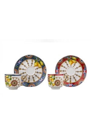 Lyeg 201 Harmony 6-Piece Bonnet Coffee Cup Set EZM9044 - Lucky Art