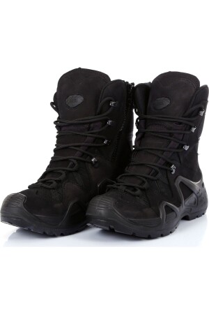 M1491 Schwarze Militärstiefel mit Reißverschluss - Vogel