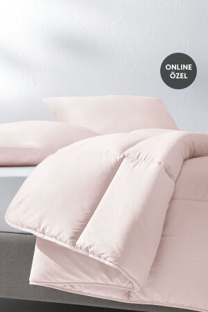 Macaron Single Duvet - Pillow Set - Pink - Yataş