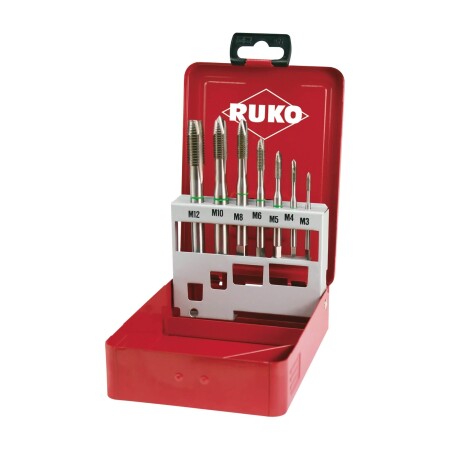Machine tap set RUKO HSS-Co5 M3-M12 - Ruko