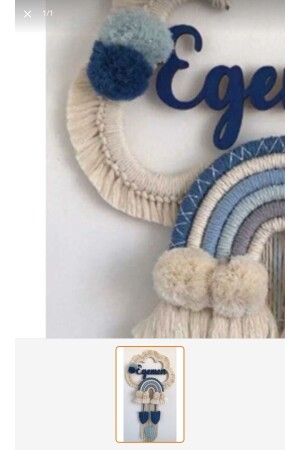 Macrame Cloud Baby Door Ornament DC818 - renkli mi renkli tasarım dünyası