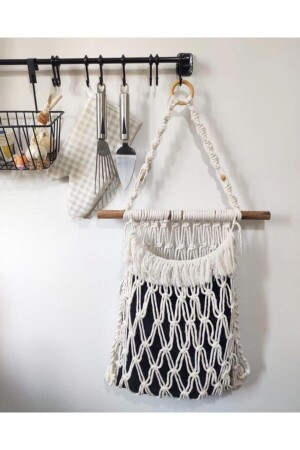 Macrame Knitted Bag Holder - Tubeyd Makrome