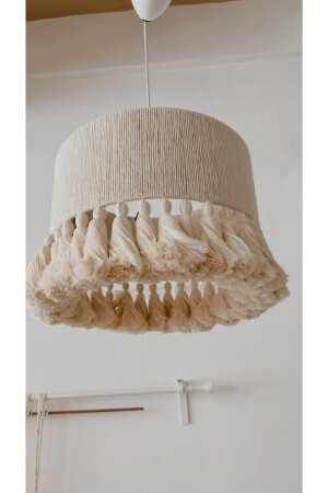Macrame Tassel Detailed Chandelier 935242452682 - aedmakrome