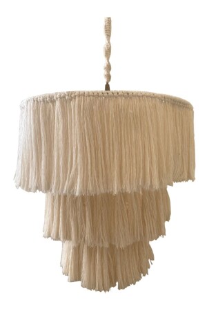Macrame Tasseled Bohemian Chandelier Evm-018 - EviminDekoru