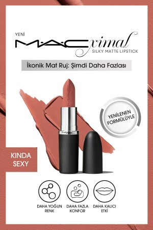 M·A·CXIMAL seidig-matter Lippenstift mit feuchtigkeitsspendender Wirkung und intensiver Lippenstiftfarbe – irgendwie sexy - Mac