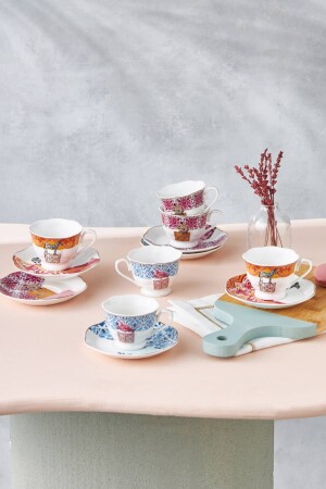 Madagascar Set of 6 Coffee Cups 80 Ml 153. 03. 05. 0285 - Karaca
