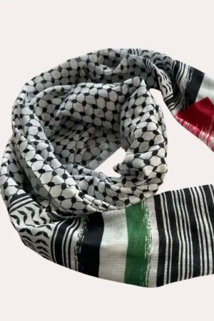 قناع منىز-كيفيه بوشي مع علم فلسطين (علم تركيا) مناسب للاستخدام اليومي - Madame Polo