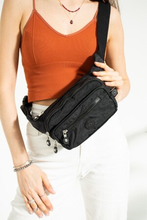 Madas Model Cross Shoulder Chest And Waist Bag Zippered Quality Vip Crinkle - Yogii