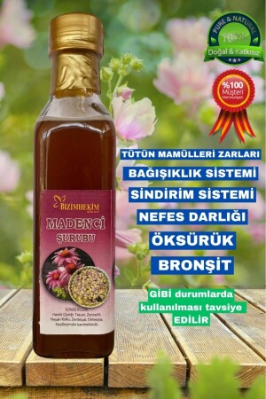 Madenci Şurubu 250ml Vitamin Destek 8 Bitki Özlü - Bizimhekim