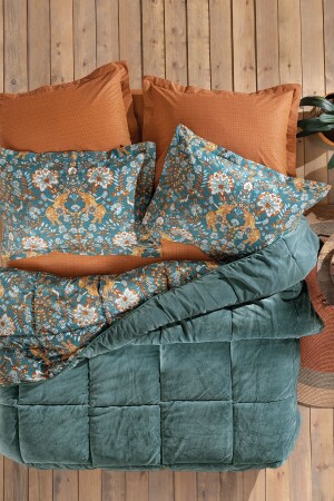 Madie Double Triola Sleeping Set - Emerald Green - Yataş