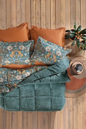 Madie Single Triola Sleeping Set - Emerald Green - Yataş