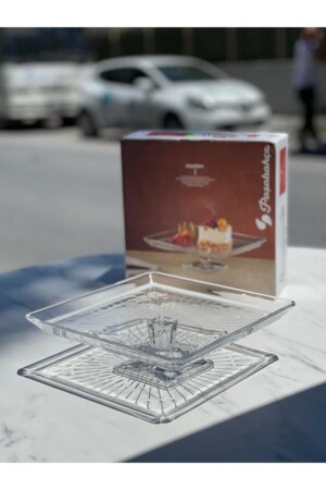 Madlen Footed Square Presentation Rack Fma04996 TYC00156598964 - Paşabahçe