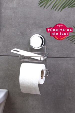Magic Fix Magic Adhesive Chrome Replacement WC Paper Holder MGK-714 - Okyanus Home