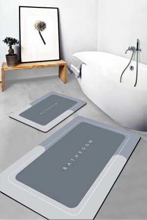 Magische wasserabsorbierende Badematte, Waschmatte mit rutschfester Unterseite, 3,5 mm, 40 x 60 MSV-BP - Misvele