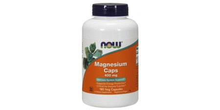 Magnesium, 400mg - 180 vcaps - NOW Foods