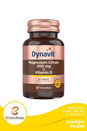 MNZ- Magnesium Citrate 200 Mg فيتامين د / 60 Tb 60 أقراص - Dynavit