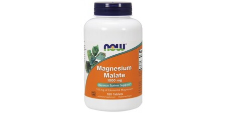 Magnesium Malate, 1000mg - 180 tablets - NOW Foods