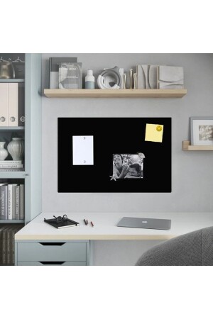 Magnet Board - Decorative Magnet Board - Black - Metal Board - 50x70 Cm - Dünya Magnet