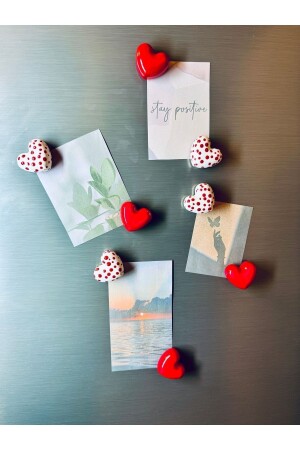 Magnet – Kühlschrankmagnet – Kühlschrankornament – ​​8-Herz-Magnet – Valentinstagsgeschenk, gepunktetes Set - Gamy Crafts