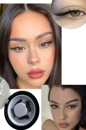 Magnetic Magnetic Half Eyelashes (Slanted Eye Appearance) 05 - Takıştır
