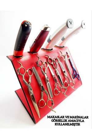 Magnetic Scissors Case Stand with Scissors and Razor Holder (PATENTED PRODUCT) - Katana