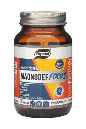 Magnodef Focus Magnesium L-Threonat Bisglycinat Malat 30 Filmtablette - Phytodef
