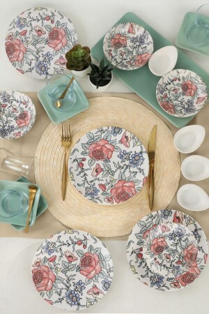 Magnolia Frühstücksset 21-teilig für 4 Personen – 18235 TV040221FMR6AJ66D00MAK2100 - Keramika