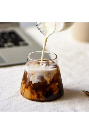 Magnolia Glass Borosilicate Heat Resistant Cone Presentation And Soft Drink Glass 300 ml 8654562512359 - Bycomo