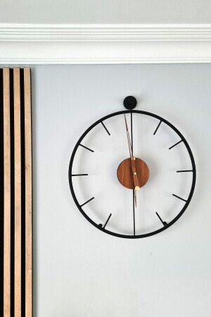 Mahsertini Xxl 90 Cm Black, Modern Decorative Italian Style Wall Clock AGA01073 - AGA KONSEPT