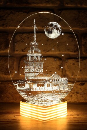 Maiden's Tower 3d Lamp - Hediye Kovanı