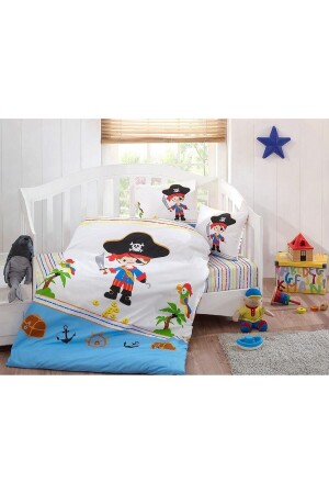 Majoli Ranforce Bebek Nevresim Takımı Pirat - Baby Class