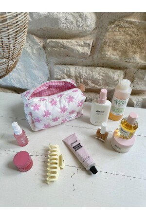 Make-up-Tasche mit floralem Logo – groß PCMCBP - Punchiess