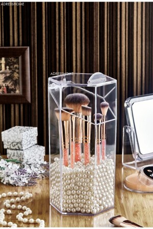 Makeup Brush Organizer with Cover ADR-FT-018 - Bestofhome