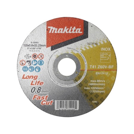 MAKITA 125x0.8mm Z60V metal kesme diski - Makita Accessories
