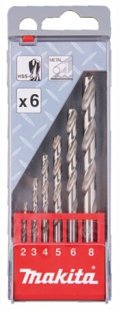 MAKITA Metallbohrer-Set 2-8 mm HSS-G - Makita Accessories