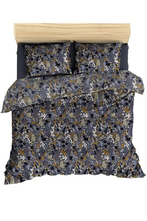 Makiteks %100 Pamuklu Kır Cicekleri 200x220 - 2*(50x70) Çift Kişilik Nevresim ve Yastık Kılıfı Seti 8682158460749 - Maki