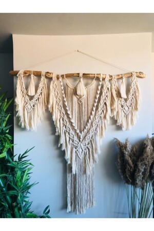Makrome Duvar Dekoru 100*100cm - Metwood Dış Ticaret
