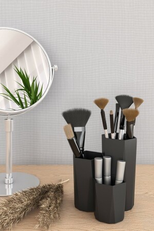 Makyaj Organizer Ve Fırçalık Çok Amaçlı Düzenleyici - Pufwin Home