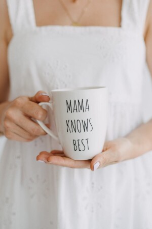 Mama Knows Best Porzellan-Muttertasse – 330 cc MUG004-MKB - Milky Way Design