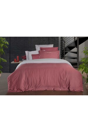 Man Cotton Satin King Size Batttal Boy Duvet Cover Set Red Variant 2 - Sarev