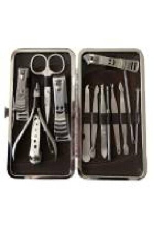 Manicure Pedicure Set 13 Pieces Hand Foot Nail Care Nail Clipper Professional Full Set 4545 - Toptanal