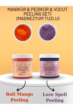 Maniküre & Pediküre & Körperpeeling Bali Mango-Liebeszauber-Set – Bittersalz / Bittersalz / Magnesiumsalz - Chic Nail