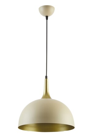 Manila Modern Cream Antique Retro Metal Pendant Lamp Cafe - Kitchen Single Chandelier MANİLASARKITT - Fer Avize