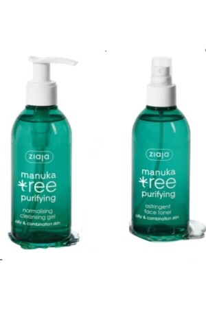 Manuka Tree Extract Acne Skin Tonic 200 ml and Acne Skin Cleansing Gel 200 ml Set of 2 Manuka Acne Skin Tonic + Gel 200 ml. - Ziaja