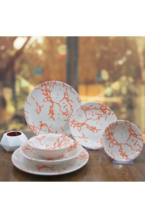 Marble 18 Piece Dinner Set 8681349098754 - Arna Porselen