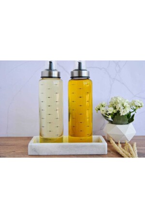 Marble Oil Can Coaster & Presentation Rack KYR-1009 - KYRDESIGN