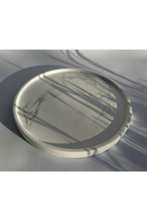 Marble Patterned 26cm Bathroom-Decorative-Serving Tray - Mry Dekor