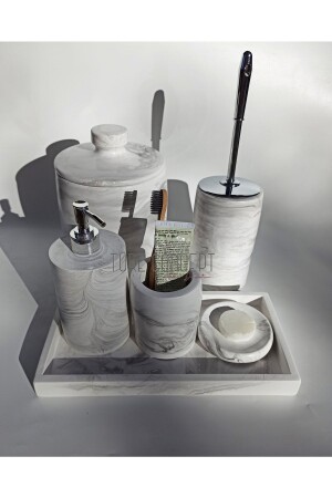 Marble Patterned Bathroom Set Tr1140011 - Ture Concept