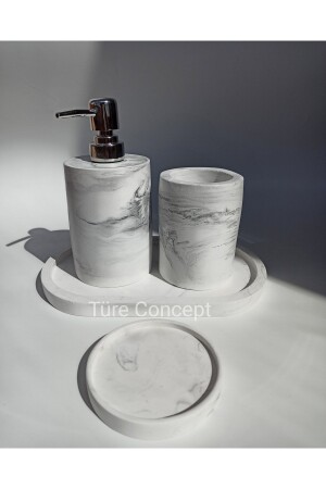 Marble Patterned Bathroom Set TR500 - Ture Concept