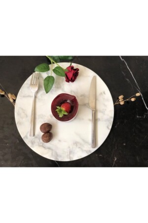 Marble Presentation Tray Round CAL30 - Modestmar